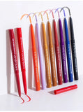 Set Of 12 Handaiyan Cream Gel Eyeliner, Waterproof Matte Eyeliner Gel, Ultra Fine Eyeliner Pencil, Pearl White Brighten Silkworm Shadow Women Eyeliners Pen, Long Lasting Matte Eye Liner, Makeup Cosmetic Beauty Colorful Liner