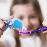 Silicone Lazy Self-Closing Toothpaste Tube Squeezer, Self-Closing Toothpaste Caps,  Silicone Manual Toothpaste Squeezer, Squeezing Toothpaste Device,  Toothpaste Cap Self-Closing Edible