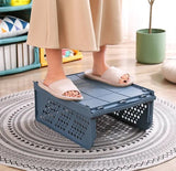 1 Pcs New Stacking Wardrobe, Foldable Clothes Storage Rack, Kitchen Gap Organizer Shelf, Toy Snack Book Storage Basket Closet Storage Bin, Wardrobe Shelf Drawer Organizer, Clothes Pants Drawer Separation Storage Box, Plastic Layered Storage Rack