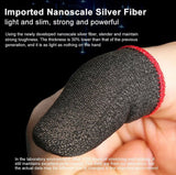 1 Pair Finger Sleeves For Gaming, Sweatproof Gloves Breathable Fingertips For Mobile Games, Non-Scratch Sensitive Touch Screen Gaming Finger Thumb Sleeve Gloves