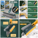 3 In 1 V Shaped Cleaning Brush, Floor Scrub Magic Broom With Long Handle, Floor Cleaning Brush, Long Handle Stiff Broom