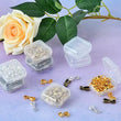 Set of 10 Transparent Mini Multifunctional Jewelry Storage Box, Portable Ring Earrings Jewelry Storage Box, Empty Plastic Clear Mini Empty Square Small Boxes, Small Storage Organizer