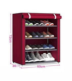 Oxford Layer Shoe Cabinet Shoe Rack, Home Dorm Storage Closet, Dustproof Shoes Rack, Non-Woven Fabric Shoe Stands Organizer, Multilayers DIY Assembled Space Saving Shoe Organizer, Fabric Shoe Shelf