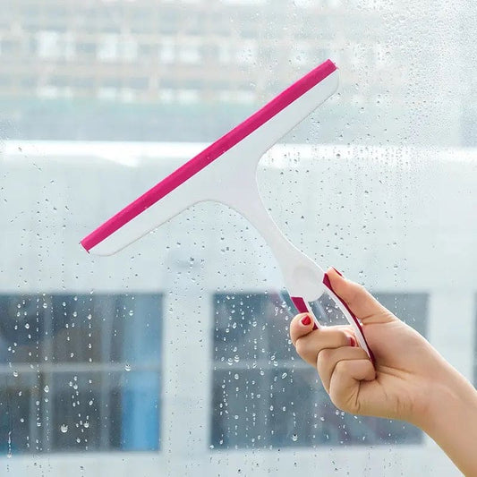 Simple Colorful Glass Wiper, Multifunctional Detachable Glass Cleaning Wiper, Squeegee Scrubber Window Cleaner Brush, Airbrush Cleaner Washing Scraper for Home Bathroom Car Window Cleaning Tool Kitchen Accessories
