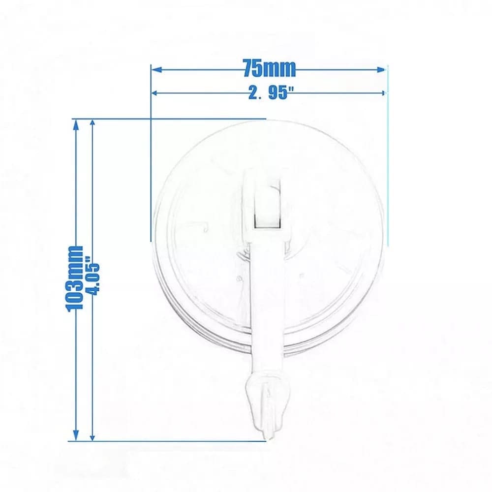 Suction Cup Wall Hook With Key Lock, Heavy Duty Shower Suction Cup Hook Wall