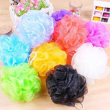 Loofah Sponge, Ball Bath Towel Scrubber, Mini Bath Sponge, Multicolor Body Exfoliating Shower Ball, Flower Bath Mesh Sponge, Bath Flower Shower Sponge Ball, Shower Loofah Sponge Pouf Body Wash Scrubber