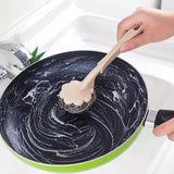 Long Handle Wire Ball Cleaning Brush, Dish Cleaning Brush, Ball Brush Cleaning Brush