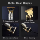 Vintage T9 Golden Dragon Trimmer, Electric Clipper Razor, Hair Cutting Machine Trimmer For Men, T9 USB Electric Professional Beard Haircut Style