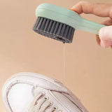 Liquid Shoes Brush, Multifunction Soft Bristled Brush, Automatic Filling Shoe Clothes Board Brush, Home Cleaning Tool, Long Handle Shoe Brush, Long Handle Shoe Brush
