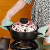 1 Pair Sea Shell Pot Gripper,  Kitchen Pinch Grip, Durable Silicon Glove Clip, High Resistant Soup Pot Grip Cover, Anti Slip Silicone Oven Mitts, Anti-Slip Pot Hot Handle Holders