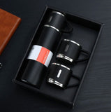 Vacuum Flask Mug Set, Stainless Steel Vacuum Flask Tumbler For Coffee Hot Water, Business Thermoses Mug, Double Layer Vacuum Insulated Flask Tumbler, Thermal Water Bottle, Leaf Proof Travel Mug, Trip Water Bottle For Car, 500Ml Bullet Thermos Bottle
