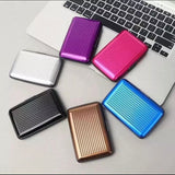 Plastic Business Card Holder, Waterproof Stainless Steel Card Case, Solid Credit Card Holder, Money Bag Storage Travel Wallet