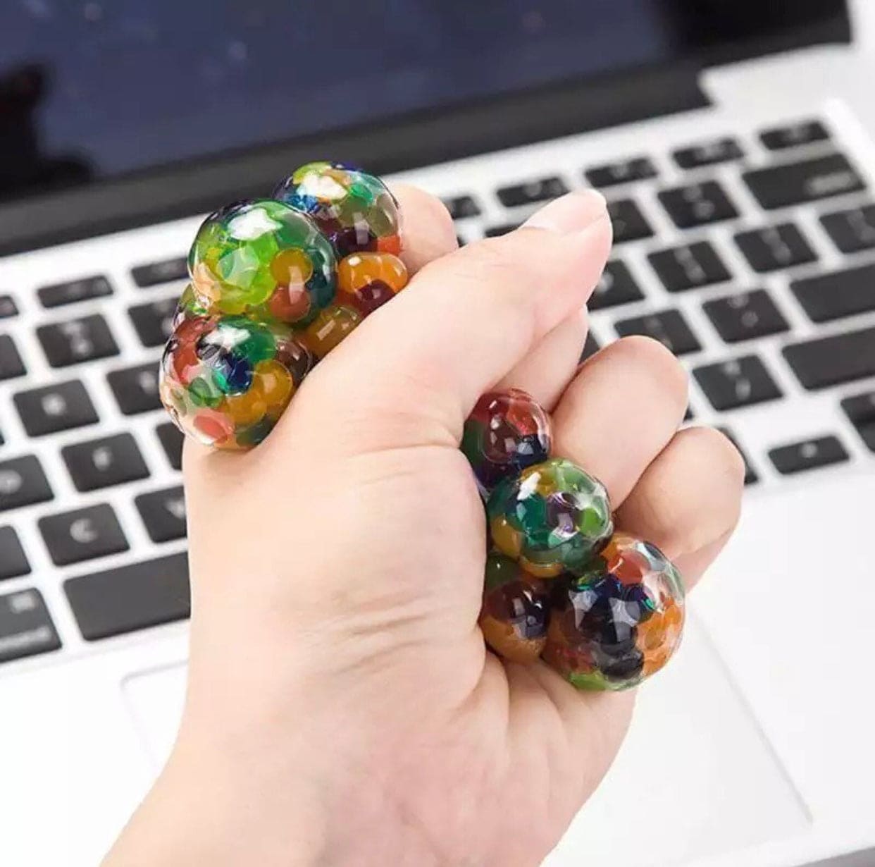 Grape Style Soft Squishy Stress Decompression Squeeze Balls, Anti-Stress Squeeze Grape Balls, Anxiety Relief Squeezing Squishy Balls for Kids, Sensory Fidget Toy