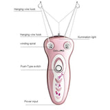 Facial Grooming Kit, Epilator Corded Cordless, Rechargeable Hair Remover, Female Face Body Leg Hair Removal Epliator