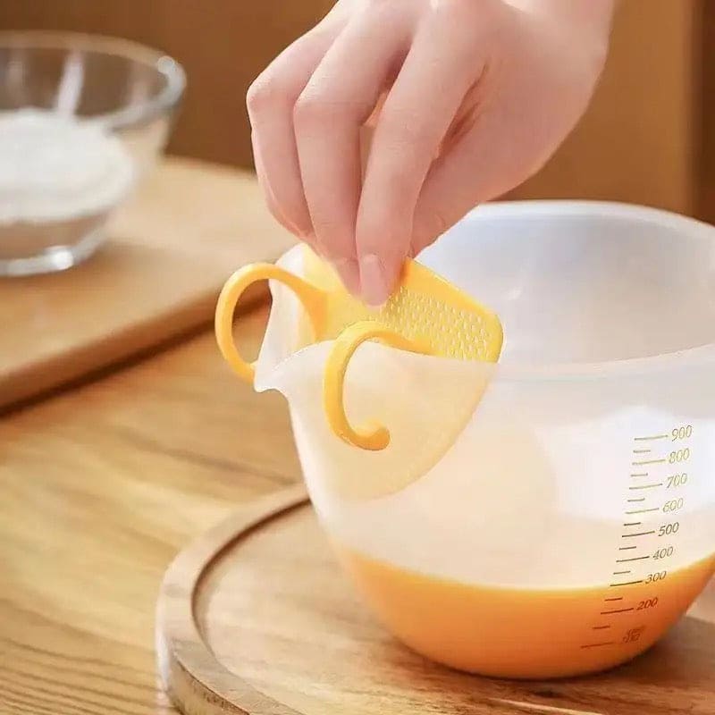 Measuring Cup With Scale, Multifunctional Egg Liquid Filter Cup, Egg Filter Measuring Cup, Household Restaurant Egg Beating Mixing Cup, Washer Strainer Bowl, Stirring Bowl With Scale