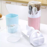 4 Compartment Cutlery Holder, Creative Cutlery Draining Rack, Draining Container For Forks Knife