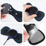 Mini Neck Massager Gel Pad, EMS Neck Massager, Smart Electric Neck Massager, EMS Neck Stretcher, Portable Neck Body Massager, Cervical Spine Massage Stickers, Electric Cervical Massager, Shocker Heating Relieve Pain Massager, Portable Neck EMS Massager