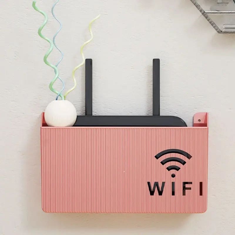 Wireless Wifi Router Shelf, Wall-mounted Cable Power Bracket Organizer, Router Wall Hanging  Rack,  Game Console Box, Self Adhesive Storage Rack, ABS Cable Organizer Box, Socket Power Cord Storage Shelf, Home Office Wall Organizer Management