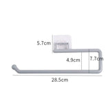 Cabinet Tissue Holder, Wall Mounted Towel Hanger Rack Bar, Cabinet Rag Storage Organizer, Wall Mounted Adjustable Towel Hanger for Kitchen Bathroom, Cabinet Paper Sucker Holder, Napkin Towel Rack Shelf Hook
