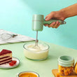 Mini Food Mixer, 3 In 1 Cordless Garlic Chopper, Electric Hand Mixer, Portable Manual Mixer, 3 Speed Adjustable Electric Egg Beater, Wireless Multifunction Hand Blender, USB Rechargeable Mini Food Chopper, Kitchen Blender For Baking Cooking