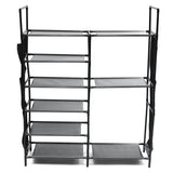 Multifunctional Storage Organizer, Standing Shoe Tower Racks, Cupboard Space Saving Shoe Stand, 7 Tier Shoe Rack for Entryway, Metal Shoe Organizer for Entryway Closet, Stackable Shoe Boots Storage Cabinet With Hooks