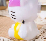 Hello Kitty Night Light, Cartoon Kitty Modeling Tri  Color LED Night Light, Eye Protection Plug Lamp