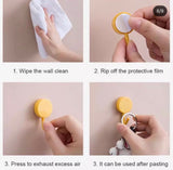 10 Pcs Nail Free Solid Color Free Punching Door Hooks, Without Trace Nail Small Hooks, Wall Mounted Hook, Strong Drill-free  Kitchen Hook