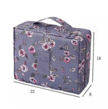 Multifunctional Travel Cosmetic Bag, Double Layer Portable Cosmetic Bag With Adjustable Dividers, Portable Makeup Pouch Brush Organizer, Purse Handbag for Women