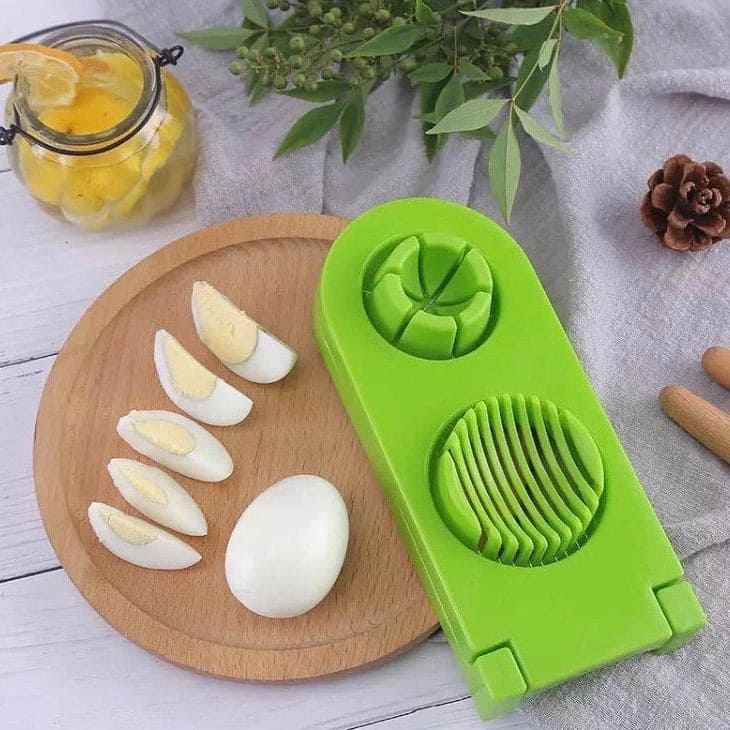2 in 1 Multifunctional Egg Slicer, Egg Wedger, Egg Cutter