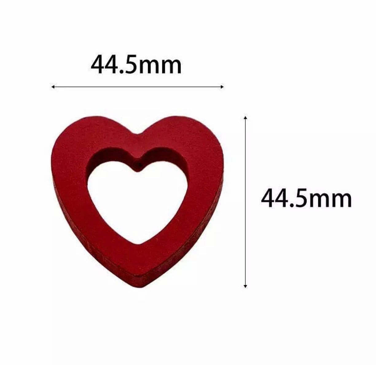 Wooden Heart Fairy Lights, 20 LEDS String Night Light, Romantic Wedding Curtain Lamp