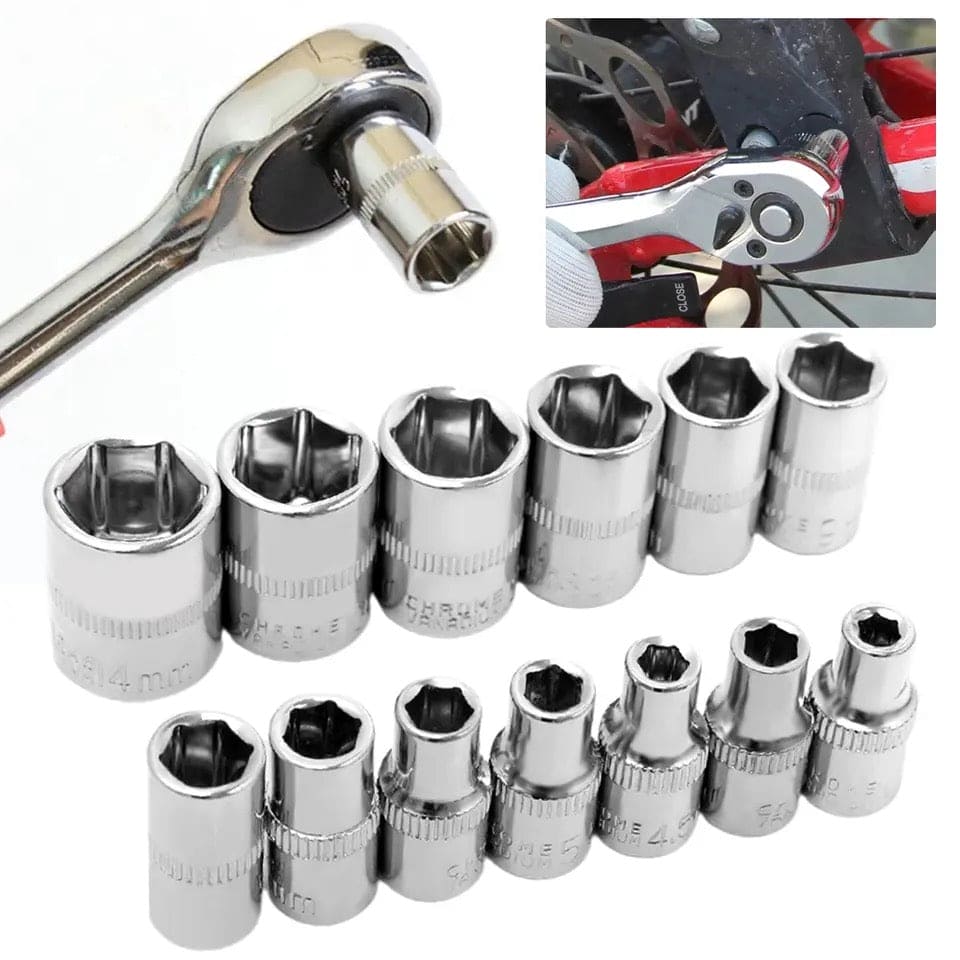 40 Pcs Socket Wrench, Automobile Maintenance & Repair Tools, Car Sleeve Tool Combination Set, Aiwa Combination Tool Set, Socket Organizer Kit With Combination Torque and Insulated Handles, Metric Socket Set