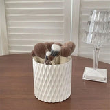 Makeup Bucket Organizer, Multifunctional Rotating Pencil Makeup Brush Holder, Hollow Multiuse Organizer, Non-slip Round Multi Grid Desktop Sundries Pencil Holder, Lipstick Eyebrow Pencil Holder, Desktop Makeup Brush Storage Bucket