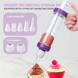 Dessert Ice Injector, Handy Cake Decorating Tool. Dessert Decoration DIY Pastry Syringe, Cake Decorating Tool, Cupcake Filling Injector, Wilton Dessert Decorator Plus Cake Decorating And Icing Tool, Cake Cream Piping Syringe