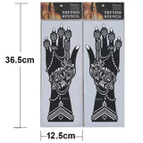 Professional Henna Stencil Temporary Hand Tattoo, Body Art Sticker, Temporary Hand Mehndi Tattoo, Body Art Sticker, Wedding Tool Flower Tattoo Stencil