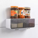 Wall-mounted Four Grid Seasoning Box Wall Mounted