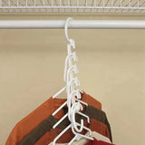 Pack Of 8 Wonder Hanger, Multifunctional Magic Hangers, Plastic Scarf Cabinet Storage Hangers For Clothes, Multi Port Clothing Rack, Clothes Closet Organizer