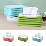 Creative Silicone Flexible Folding Tissue Box, Bedroom Kitchen Desktop Paper Holder, Napkin Storage Case, Silicone Foldable Tissue Box, Environmental Protection Home Tissue Container, Napkin Tissue Holder Case for Office Home