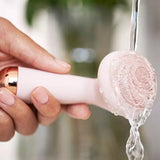 Electric Silicone Facial Brush Massager, USB Rechargeable Rose Electric Facial Cleanser,  Rotating Silicone Massager, Waterproof Sonic Vibration Cleanser, Deep Pore Cleansing Skin Massager, Vibrate Exfoliate Sonic Electric Facial Cleansing Brush