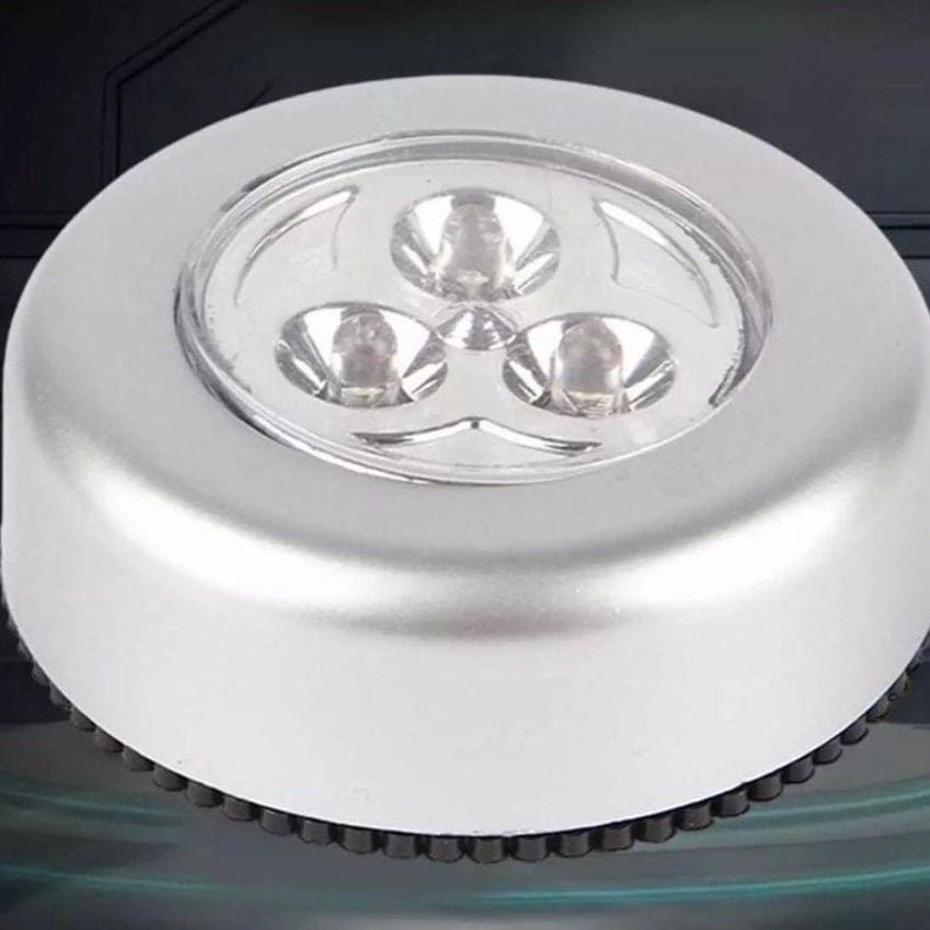 Touch Type Car Reading Light Trunk Touch And Tap Light, Creative Round Paste Type Night Light, Bedroom Beside Lamp