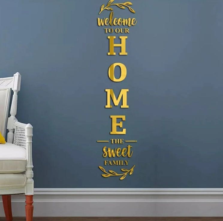 Acrylic Mirror Wall Sticker, 3D Mirror Wall Sticker, Art Home Decor Wall Decor Sticker, 3D Wall DIY Decoration For Bedroom Living Room, Waterproof Acrylic Wall Art Removeable Sticker
