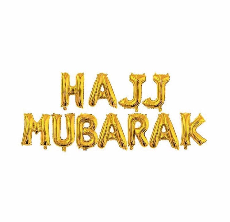 Hajj Mubarak Foil Balloons