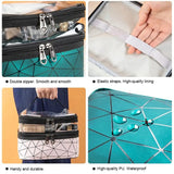 Dual Transparent Cosmetic Bag, Women Make Up Case, Big Capacity Travel Makeup Organizer, Toiletry Beauty Storage, Portable Women Makeup Bag, Travel Carrying Bag, Cosmetic Storage Bag, Dual Zipper Wash Beauty Pouch