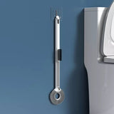 Lollipop Style Mini Toilet Brush, 2 In 1 Toilet Brush with Base Soft Bristles Brush, Wall-Mounted Clean Brushes Bathroom Accessories, Soft TPR Silicone Head Lollipop Shape Toilet Brush with Holder