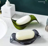 Transparent Wave Shaped Soap Holder With Drain, Creative Soap Dish Holder