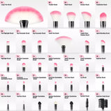 Set Of 24 Makeup Brush Set, Professional Beauty Makeup Brush Sets, Wooden Handle Makeup Brushes, Eye Blending Makeup Brushes with Bag