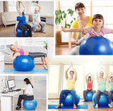 Fitness Work Ball with Air Pump, Anti-Burst and Slip Resistant Exercise Ball, Non-Slip Stability Balance Yoga Ball