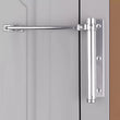 Adjustable Aluminum Alloy Automatic Door Closer, Mute Adjustable Automatically Surface Mounted Auto Closing Door, Self-Closing for Middle-Weight Door