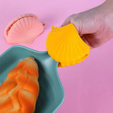 1 Pair Sea Shell Pot Gripper,  Kitchen Pinch Grip, Durable Silicon Glove Clip, High Resistant Soup Pot Grip Cover, Anti Slip Silicone Oven Mitts, Anti-Slip Pot Hot Handle Holders
