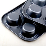 Non Stick Muffin Tray, Cupcake Muffin Tart Shells Mold, Cupcake Baking Tray, Bakeware Kitchen Accessories, Baking Pan Tool, Round Biscuit Pan