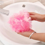 Loofah Sponge, Ball Bath Towel Scrubber, Mini Bath Sponge, Multicolor Body Exfoliating Shower Ball, Flower Bath Mesh Sponge, Bath Flower Shower Sponge Ball, Shower Loofah Sponge Pouf Body Wash Scrubber